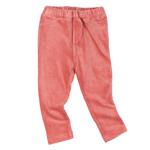 [ベビー]いつものパンツ　１０分丈　ニットコール　レッド レッド 70cm