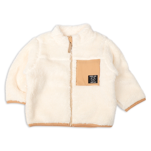 [ベビー]フリースジャケット　アイボリー アイボリー 70cm