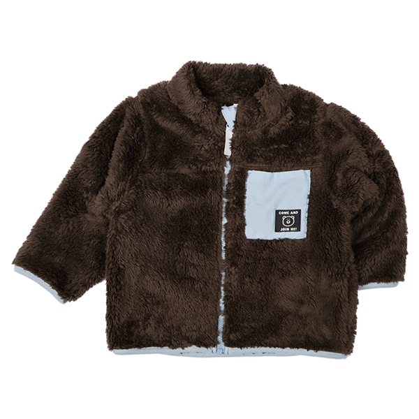 [ベビー]フリースジャケット　ブラウン ブラウン 70cm