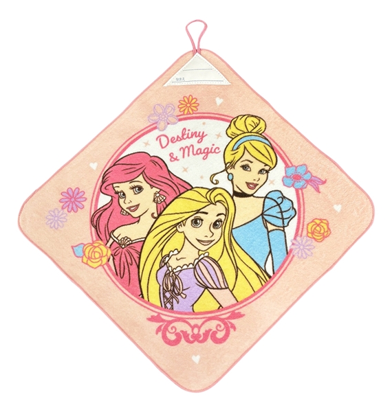 ループ付きタオル２６　パラレル　プリンセス　３４ｘ３４ｃｍ