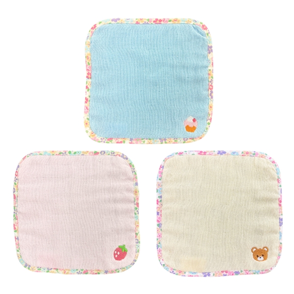 ガーゼプチタオル3P26 ハーモナイズ PK 16x16cm