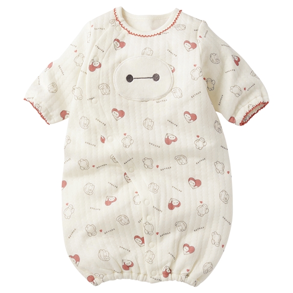 新生児 長袖ドレスオール ふんわり あったか ベイマックス レッド 新生児肌着・ベビー肌着・子ども肌着・パジャマ・おへや着 新生児・乳児(50〜80cm)ドレスオール(ツーウェイオール) 赤ちゃん本舗(アカチャンホンポ)
