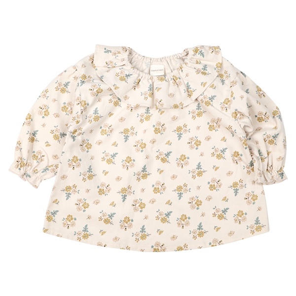 【SALE】[ベビー]長袖チュニック　布帛総柄　アイボリー アイボリー 95cm