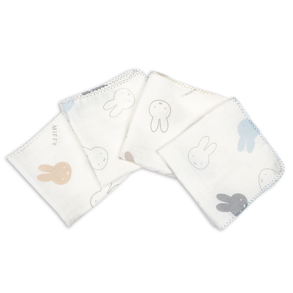 新生児 ガーゼハンカチ4枚入り ミッフィー オフホワイト 新生児肌着・ベビー肌着・子ども肌着・パジャマ・おへや着 新生児・乳児(50〜80cm)ガーゼ・入浴布・汗取りパット 赤ちゃん本舗(アカチャンホンポ)