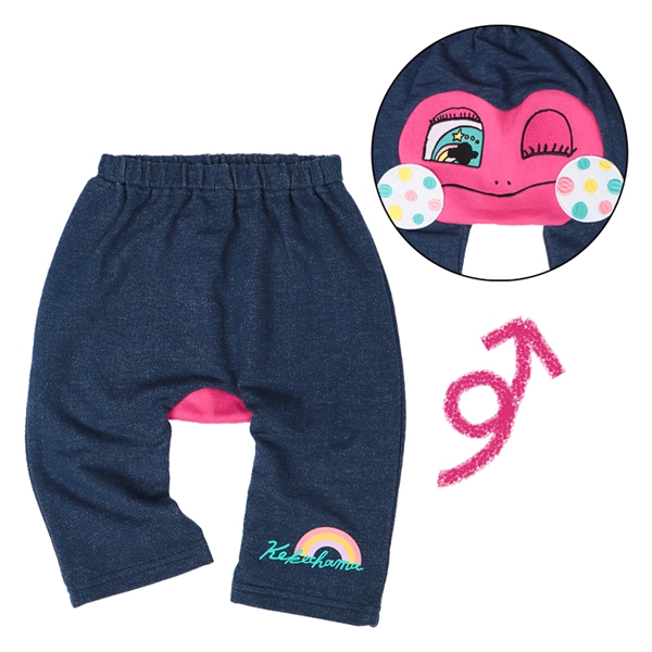 【SALE】[ベビー]モンキーパンツ　けけちゃま ネイビー ネイビー 80cm