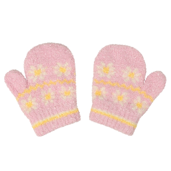 ミトン 花 ピンク シューズ・レイングッズ・帽子・ファッション小物 帽子・バッグ・ファッション小物 手袋・ミトン・マフラー 赤ちゃん本舗(アカチャンホンポ)