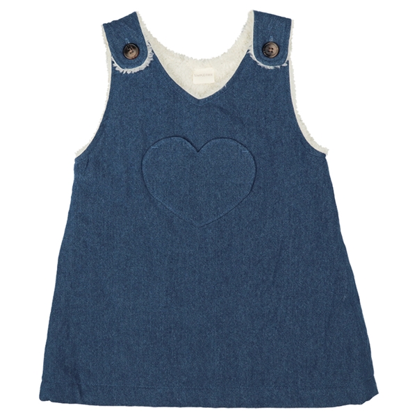 【SALE】[ベビー]ジャンパースカート　裏ボア ブルー ブルー 70cm