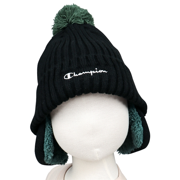 【再値下】【SALE】[52~54cm]チャンピオンリブ耳付ワッチ　ブラック ブラック 54cm