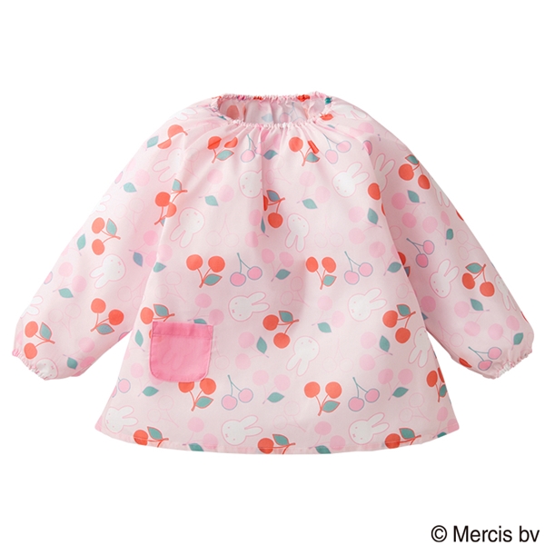 スモック　ミッフィーチェリー　ピンク ピンク 80~90cm