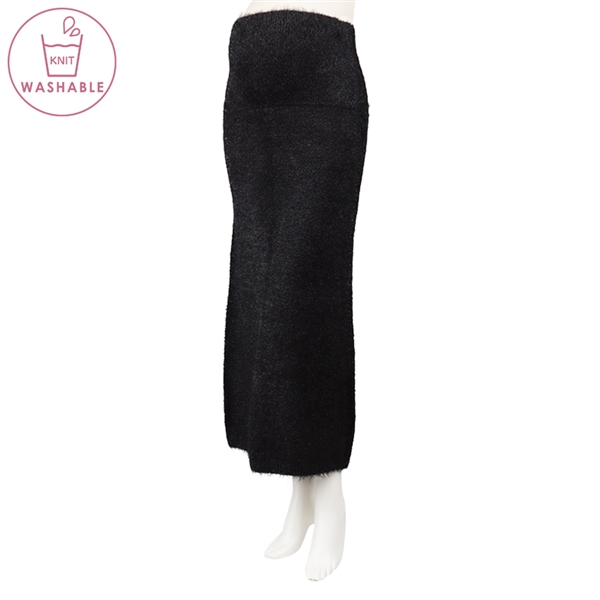 マタニティ シャギーニットスカート ブラック マタニティ・ママ マタニティウェア マタニティスカート 赤ちゃん本舗(アカチャンホンポ)