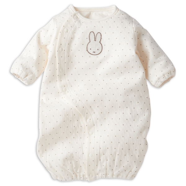 ドレスオール　ミッフィードット　オフホワイト オフホワイト 50~60cm