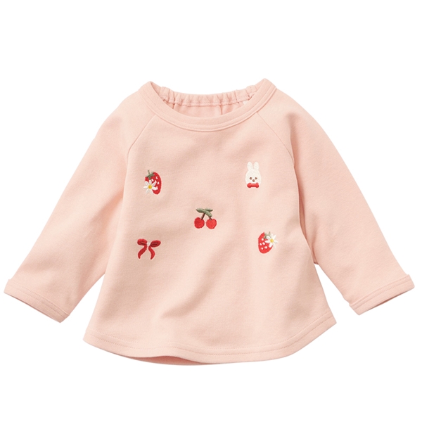 はじめてセパレートトップス　刺しゅう　ピンク ピンク 60~70cm