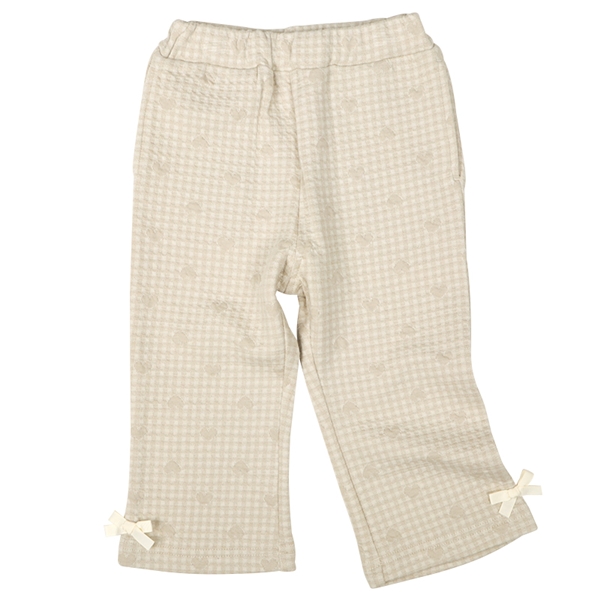 【SALE】[ベビー]１０分丈ジャガードパンツ ベージュ ベージュ 80cm