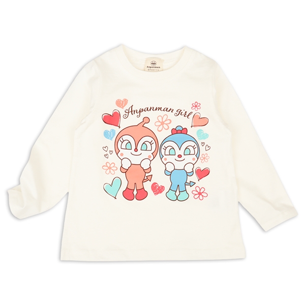 [ベビー]長袖Ｔシャツ　アンパンマン　アイボリー アイボリー 80cm