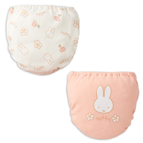 [ベビー]ショーツ２枚組 ミッフィー花 ピンク 90cm