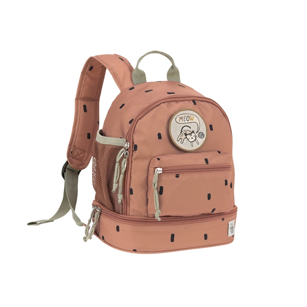 ミニバックパックハッピープリントキャラメル ライトブラウン ３才