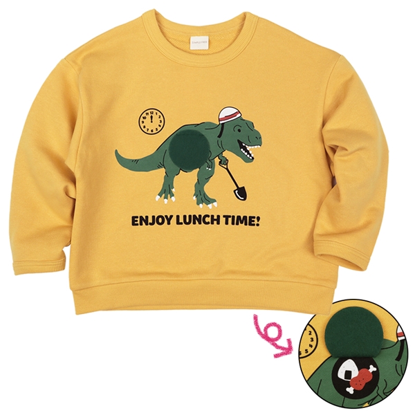 [キッズ]長袖　トレーナー　パタパタ　オレンジ オレンジ 100cm