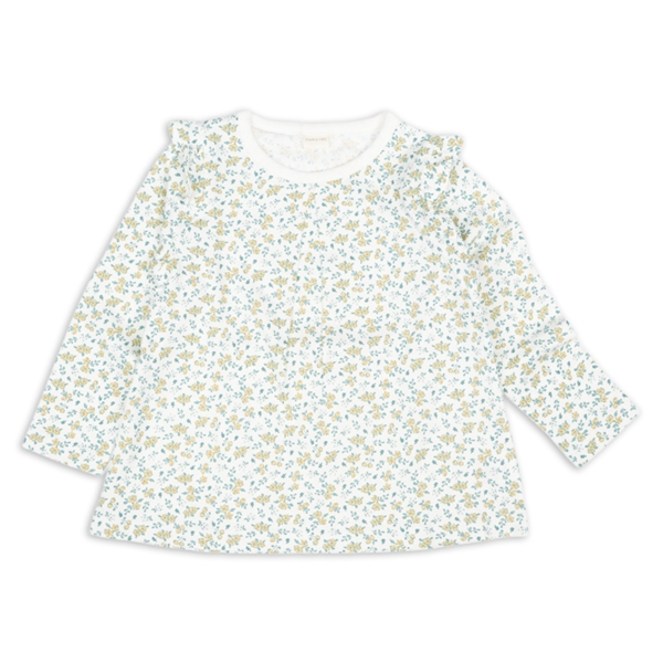 [キッズ]長袖　Ｔシャツ　総柄　イエロー イエロー 100cm