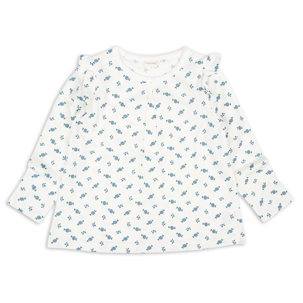 [キッズ]長袖　Ｔシャツ　総柄　ブルー ブルー 100cm