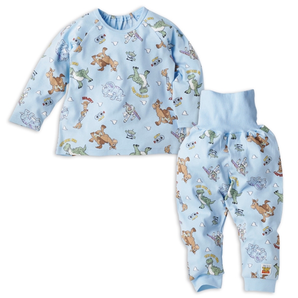 [キッズ]長袖パジャマ　トイ・ストーリー サックス 100cm