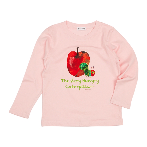 [キッズ]長袖Ｔシャツ　はらぺこあおむし ピンク ピンク 100cm