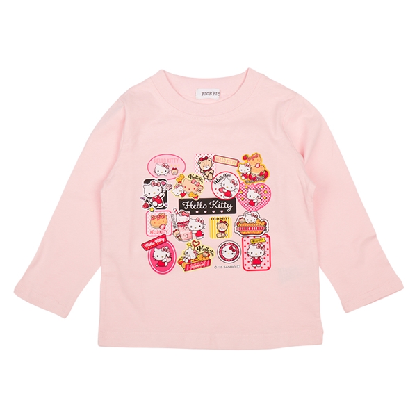 [キッズ]長袖Ｔシャツ　ハローキティ ピンク ピンク 100cm