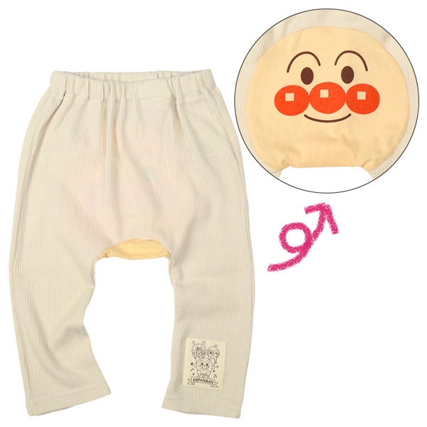 モンキーパンツ　アンパンマン アイボリー アイボリー 80cm