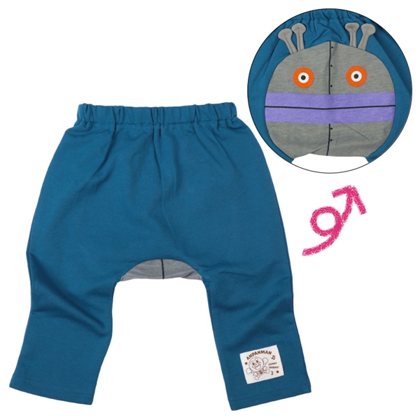 モンキーパンツ　アンパンマン ブルー ブルー 80cm