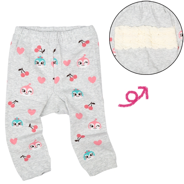 [ベビー]ニットパンツ　アンパンマン　グレー グレー 80~90cm