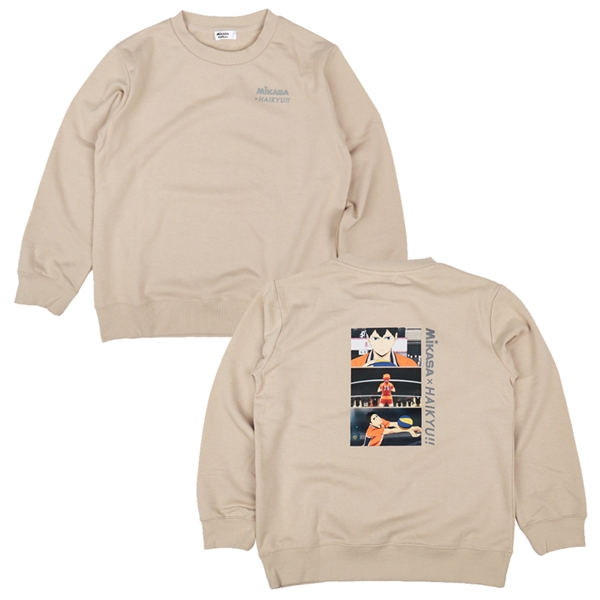 [130~150cm]スウェットシャツ　ＭＩＫＡＳＡ×ハイキュー　ベージュ ベージュ 130cm