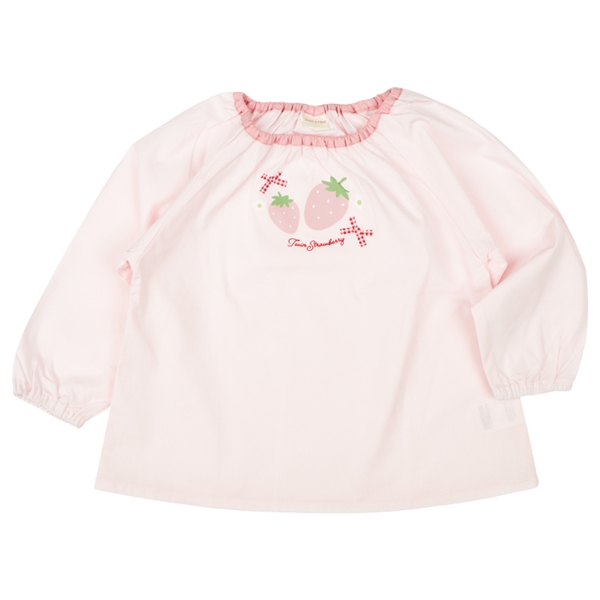 スモック　布帛　ピンク ピンク 80~90cm