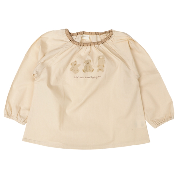 スモック　布帛　ベージュ ベージュ 80~90cm