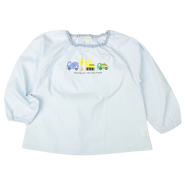 スモック　布帛　サックス サックス 80~90cm