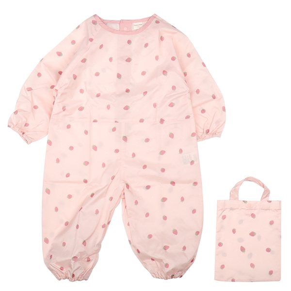 長袖砂場着　はっ水加工　ピンク ピンク 80~90cm