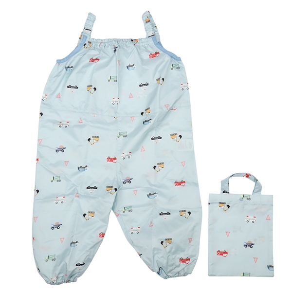 袖なし砂場着　はっ水加工　サックス サックス 80~90cm