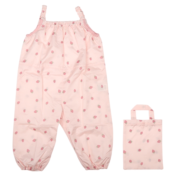 袖なし砂場着　はっ水加工　ピンク ピンク 80~90cm