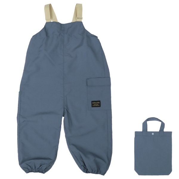 袖なし砂場着　ナイロン　はっ水加工　ネイビー ネイビー 80~90cm