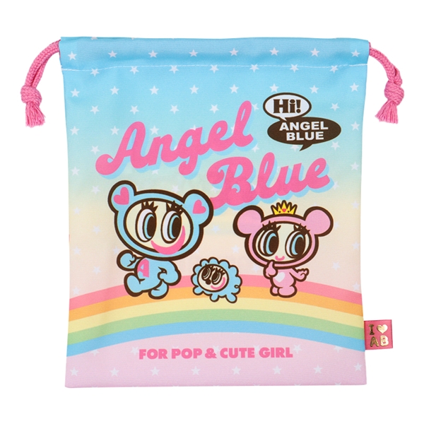 巾着小　エンジェルブルー