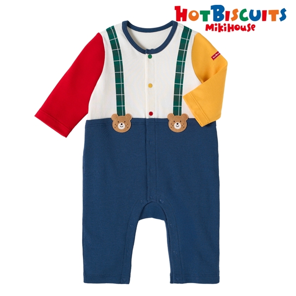 【SALE】[ベビー] カバーオール マルチカラー[ミキハウス　ホットビスケッツ] マルチカラー 70cm