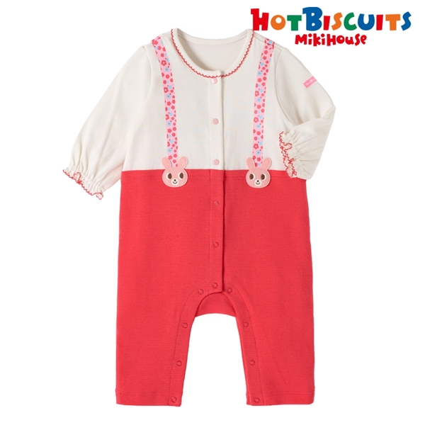 【SALE】[ベビー] カバーオール ピンク[ミキハウス　ホットビスケッツ] ピンク 70cm