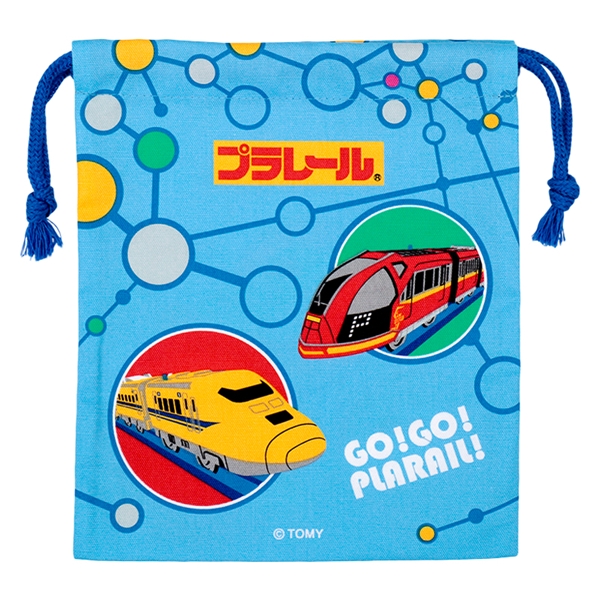 巾着Ｓ　プラレール サックス