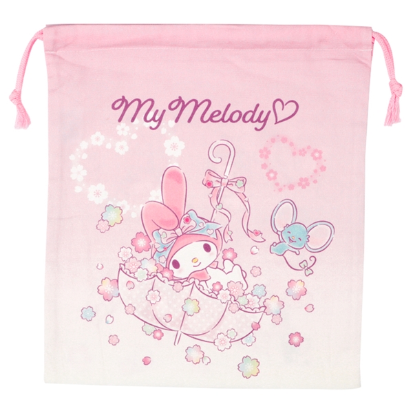 巾着Ｌ　マイメロディ ピンク