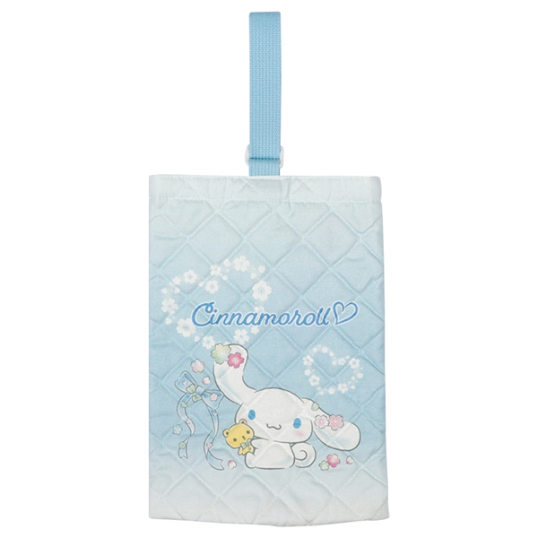 キルトシューズケース　シナモロール サックス