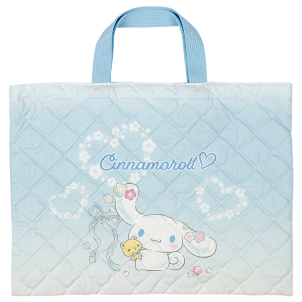 キルトレッスンバッグ　シナモロール サックス