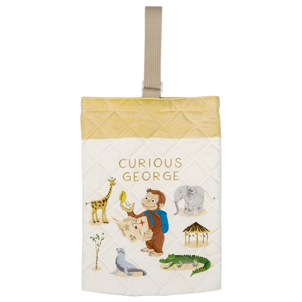 キルトシューズケース　おさるのジョージ 生成