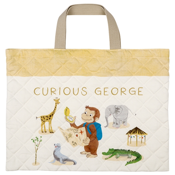 キルトレッスンバッグ　おさるのジョージ 生成