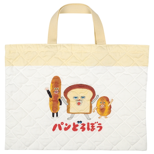 キルトレッスンバッグ　パンどろぼう ホワイト