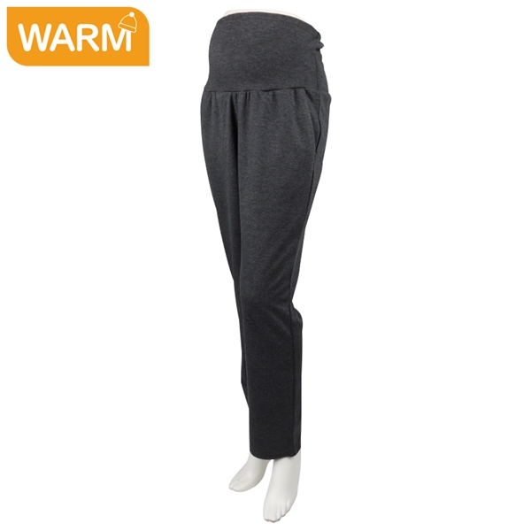 ウール調スリムテーパードパンツ　ブラック ブラック M