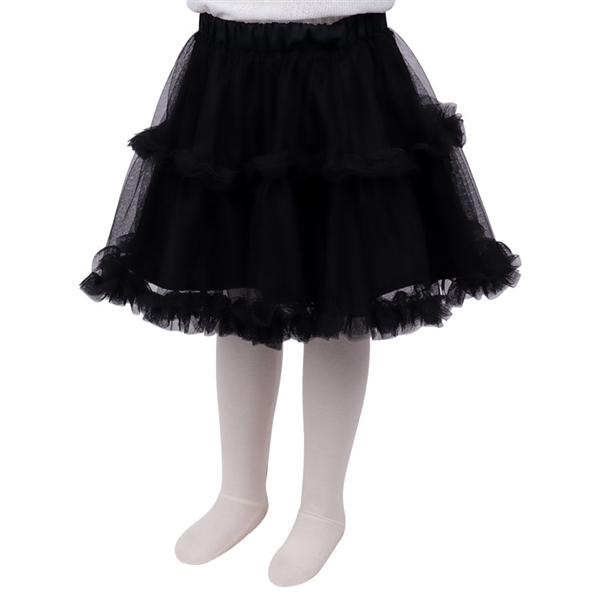 [キッズ]チュールスカート　ブラック ブラック 100cm