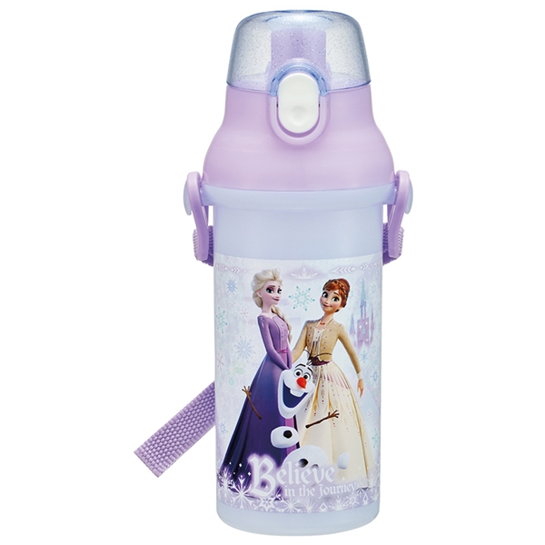 [480ml]直飲 プラ ワンタッチボトル アナと雪の女王 480ml